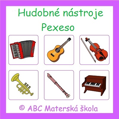 Pexeso Hudobné nástroje