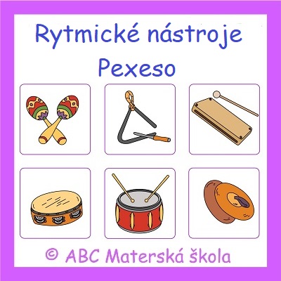 Pexeso Rytmické nástroje